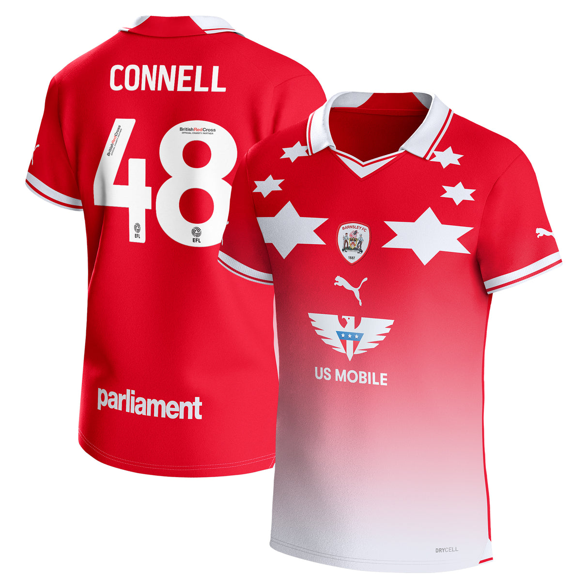 Barnsley Puma Home Shirt 2023-24 - Luca Connell 48