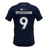 Millwall Errea Home Shirt 2023-24 - Kids - Tom BRADSHAW 9 - Kit Captain