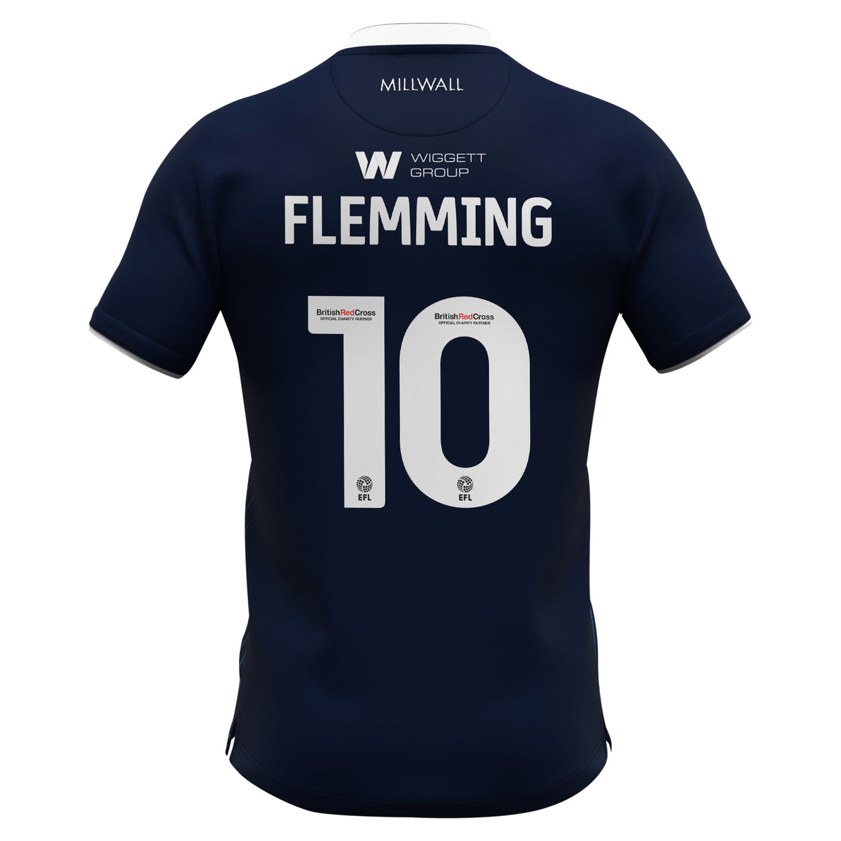 Millwall Errea Home Shirt 2023-24 - Kids - Zian FLEMMING 10 - Kit Captain