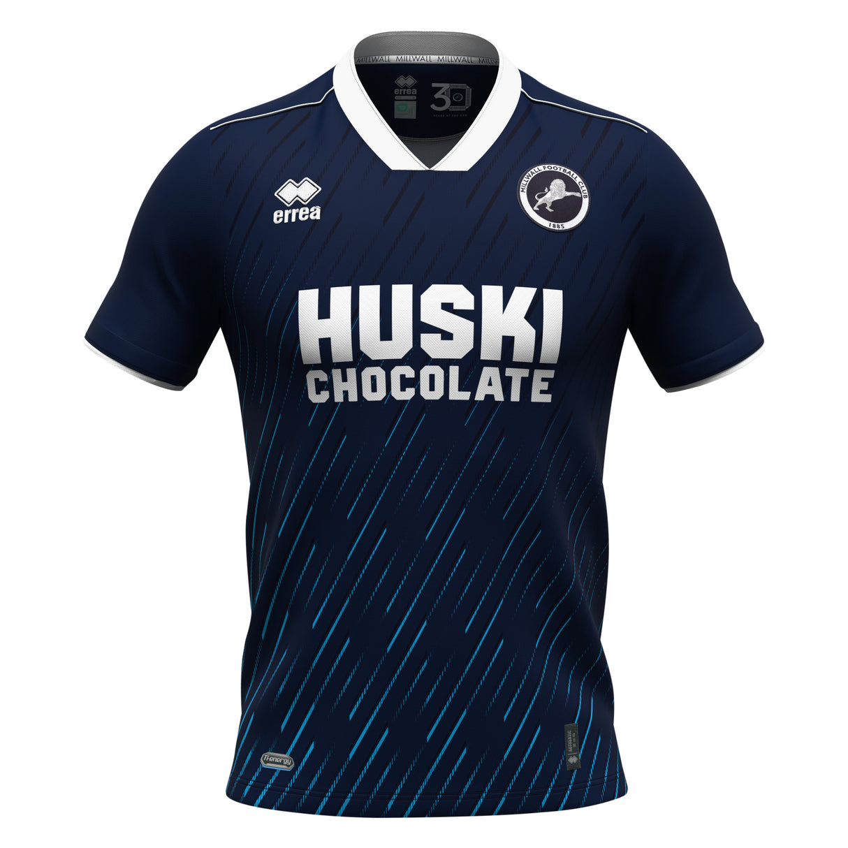 Millwall Errea Home Shirt 2023-24 - Tom BRADSHAW 9 - Kit Captain