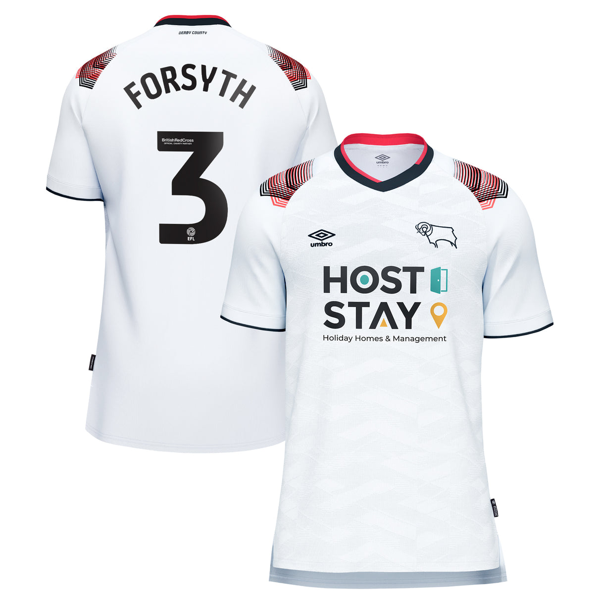 Derby County Umbro Home Shirt 2023-24 - Craig Forsyth 3