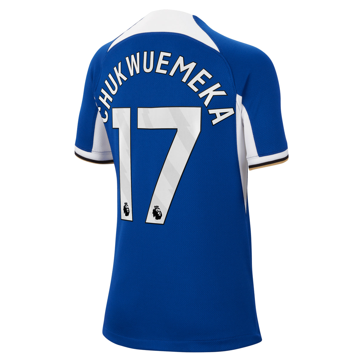 Chelsea Nike Home Stadium Sponsored Shirt 2023-24 - Kids with Chukwuemeka 17 printing