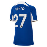 Chelsea Nike Home Stadium Sponsored Shirt 2023-24 - Kids with Gusto 27 printing