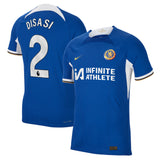 Chelsea Home Vapor Match Sponsored Shirt 2023-24 with Disasi 2 printing - Kit Captain