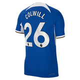 Chelsea Home Vapor Match Sponsored Shirt 2023-24 with Colwill 26 printing - Kit Captain