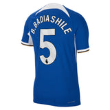 Chelsea Home Vapor Match Sponsored Shirt 2023-24 with Badiashile 5 printing - Kit Captain