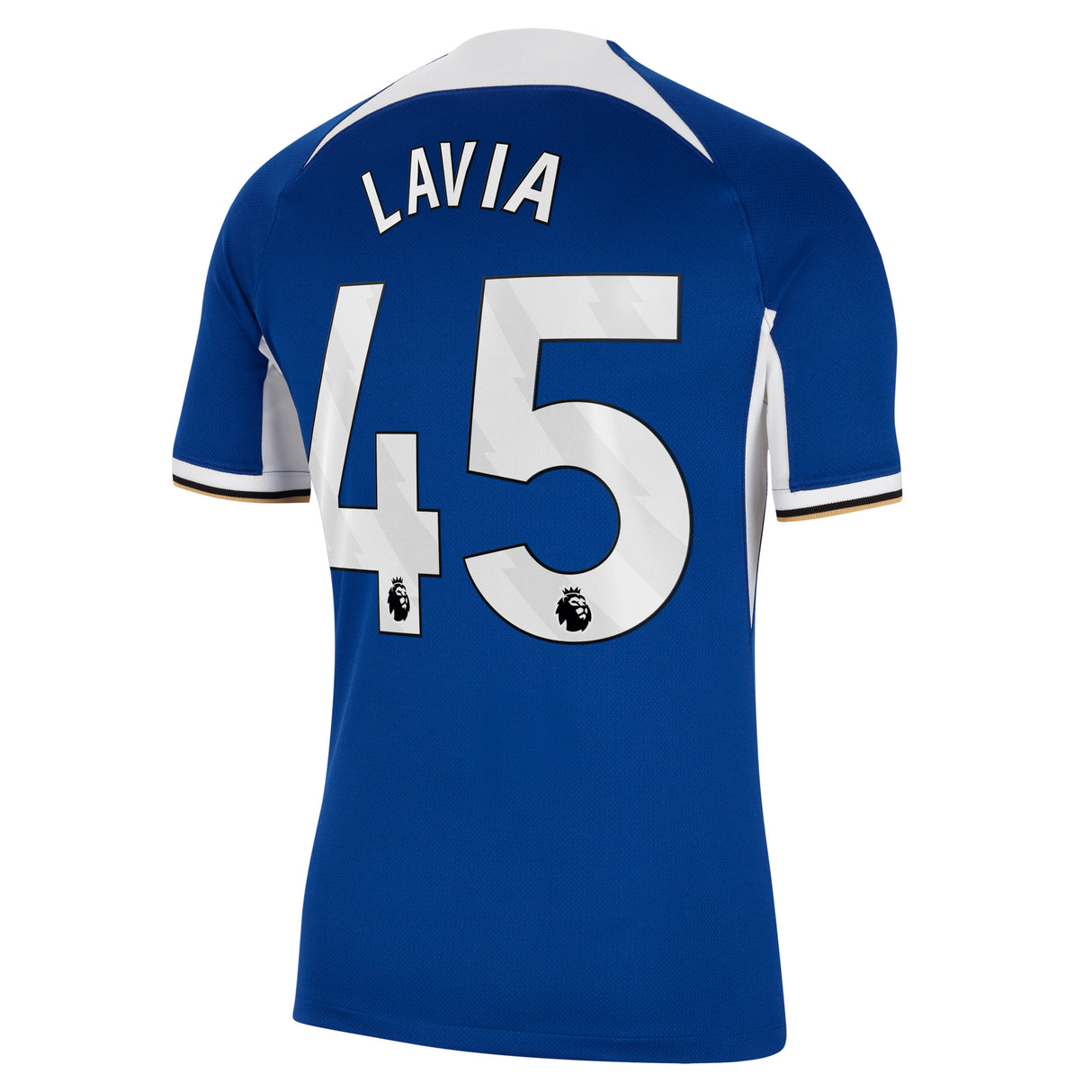 Chelsea Nike Home Stadium Sponsored Shirt 2023-24 with Lavia 45 printing