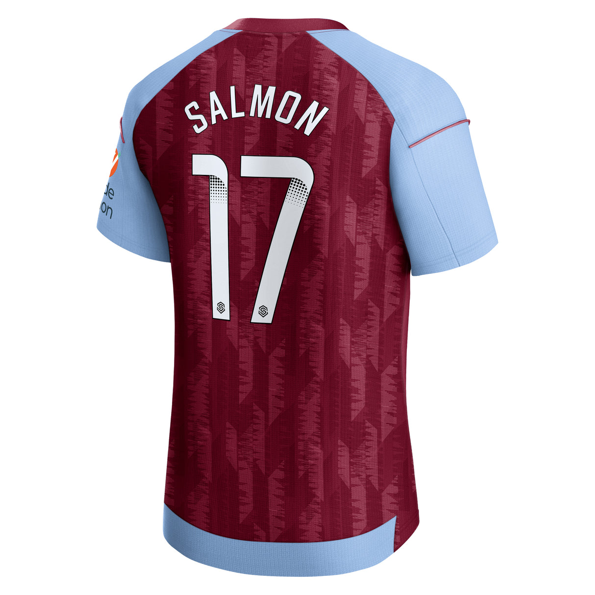 Aston Villa WSL Castore Home Pro Shirt 2023-24 - With Salmon 17 printing - Kit Captain