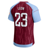 Aston Villa WSL Castore Home Pro Shirt 2023-24 - With Leon 23 printing - Kit Captain