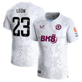 Aston Villa WSL Castore Away Pro Shirt 2023-24 - With Leon 23 printing - Kit Captain