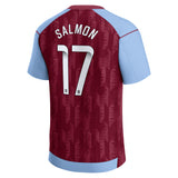 Aston Villa WSL Castore Home Shirt 2023-24 - Kids - With Salmon 17 printing - Kit Captain