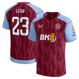 Aston Villa WSL Castore Home Shirt 2023-24 - With Leon 23 printing - Kit Captain