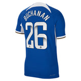 Chelsea WSL Home Vapor Match Sponsored Shirt 2023-24 with Buchanan 26 printing - Kit Captain