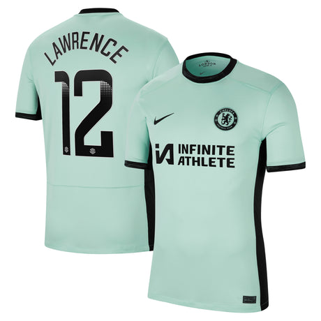 Chelsea WSL Nike Third Stadium Sponsored Shirt 2023-24 with Lawrence 12 printing