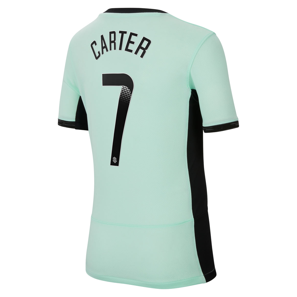 Chelsea WSL Third Stadium Sponsored Shirt 2023-24 - Kids with Carter 7  printing - Kit Captain