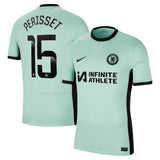 Chelsea WSL Nike Third Stadium Sponsored Shirt 2023-24 with Perisset 15 printing