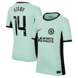 Chelsea WSL Nike Third Stadium Sponsored Shirt 2023-24 - Kids with Kirby 14 printing