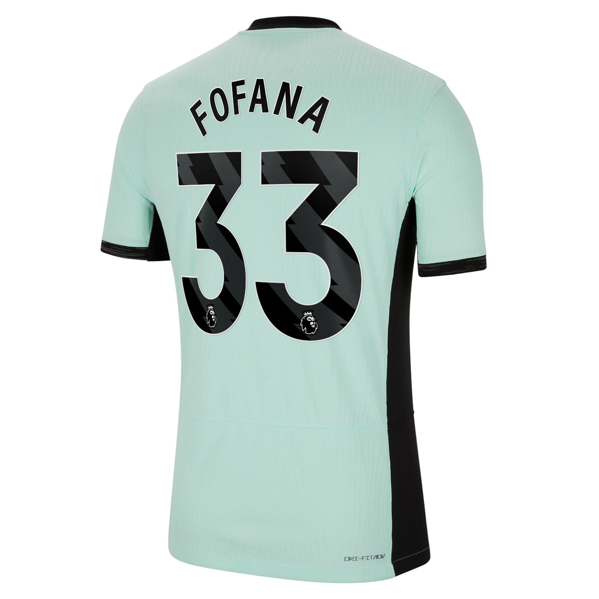 Chelsea Third Vapor Match Sponsored Shirt 2023-24 with Fofana 33 printing - Kit Captain