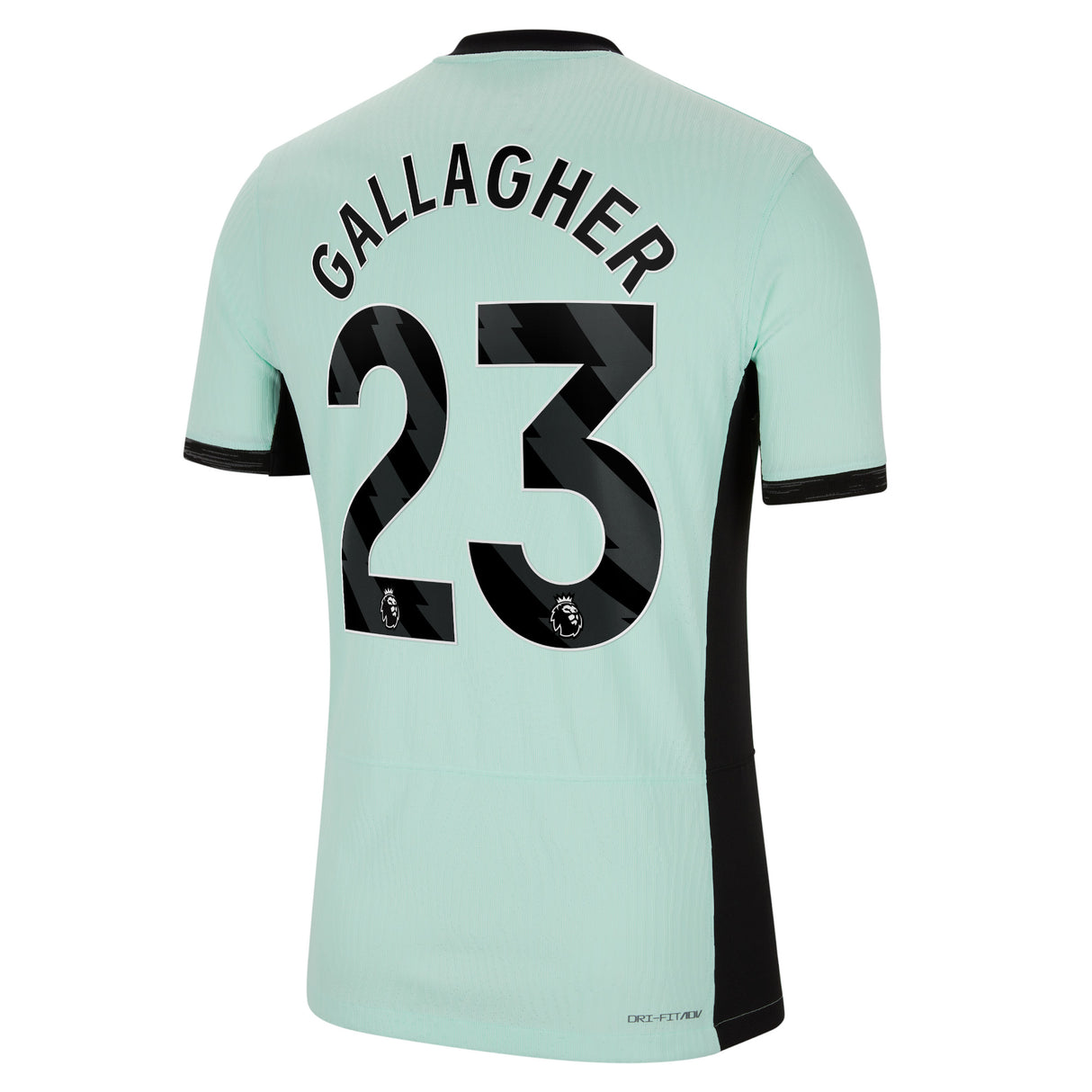 Chelsea Third Vapor Match Sponsored Shirt 2023-24 with Gallagher 23 printing - Kit Captain