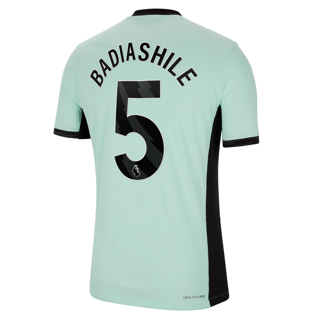 Chelsea Third Vapor Match Sponsored Shirt 2023-24 with Badiashile 5 printing - Kit Captain