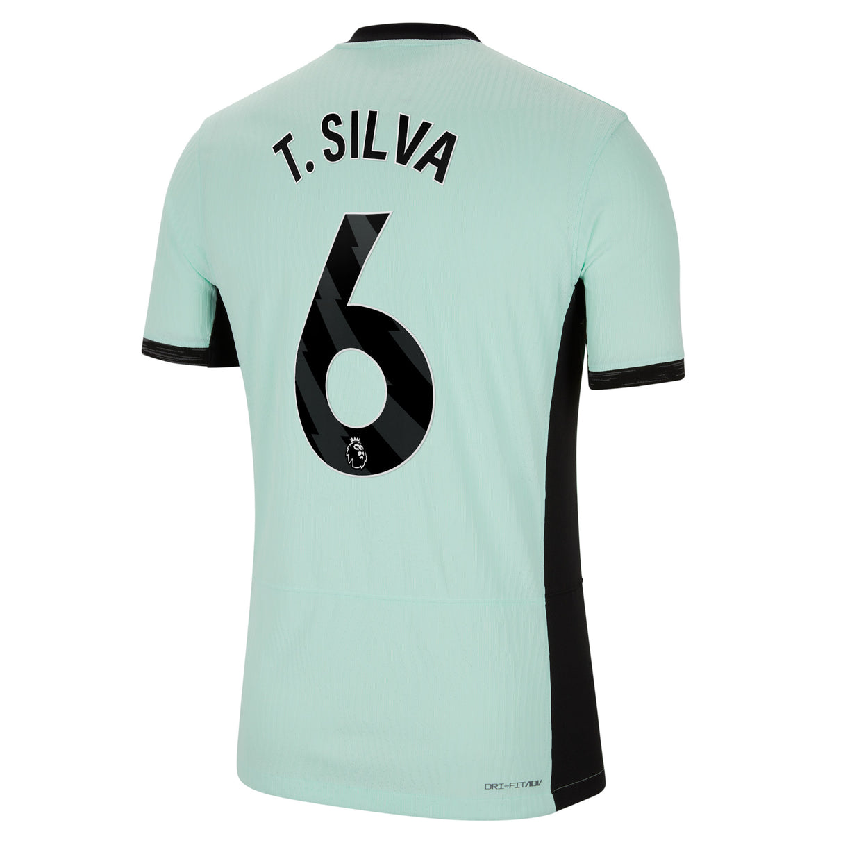 Chelsea Third Vapor Match Sponsored Shirt 2023-24 with Silva 6 printing - Kit Captain