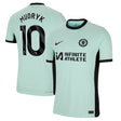 Chelsea Third Vapor Match Sponsored Shirt 2023-24 with Mudryk 10 printing - Kit Captain