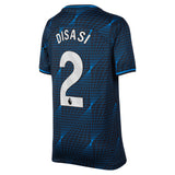 Chelsea Nike Away Stadium Sponsored Shirt 2023-24 - Kids with Disasi 2 printing