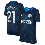 Chelsea Nike Away Stadium Sponsored Shirt 2023-24 - Kids with Chilwell 21 printing