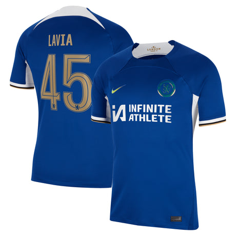 Chelsea Cup Nike Home Stadium Sponsored Shirt 2023-24 with Lavia 45 printing