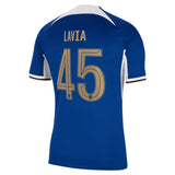 Chelsea Cup Nike Home Stadium Sponsored Shirt 2023-24 with Lavia 45 printing