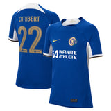 Chelsea Cup Nike Home Stadium Sponsored Shirt 2023-24 - Kids with Cuthbert 22 printing