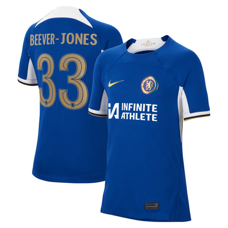 Chelsea Cup Nike Home Stadium Sponsored Shirt 2023-24 - Kids with Beever-Jones 33 printing