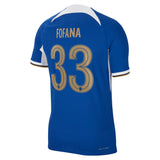 Chelsea Cup Home Vapor Match Sponsored Shirt 2023-24 with Fofana 33 printing - Kit Captain