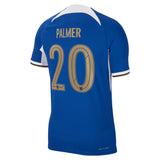 Chelsea Cup Home Vapor Match Sponsored Shirt 2023-24 with Palmer 20 printing - Kit Captain