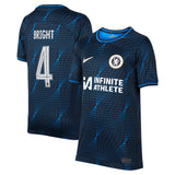 Chelsea Nike Cup Away Stadium Sponsored Shirt 2023-24 - Kids with Bright 4 printing