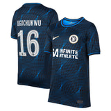 Chelsea Cup Nike Away Stadium Sponsored Shirt 2023-24 - Kids with Ugochukwu 16 printing