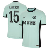 Chelsea Cup Nike Third Vapor Match Sponsored Shirt 2023-24 with Jackson 15 printing