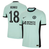 Chelsea Cup Third Vapor Match Sponsored Shirt 2023-24 with Nkunku 18 printing - Kit Captain