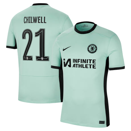 Chelsea Cup Nike Third Stadium Sponsored Shirt 2023-24 with Chilwell 21 printing