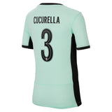 Chelsea Cup Third Stadium Sponsored Shirt 2023-24 - Kids with Cucurella 3 printing - Kit Captain