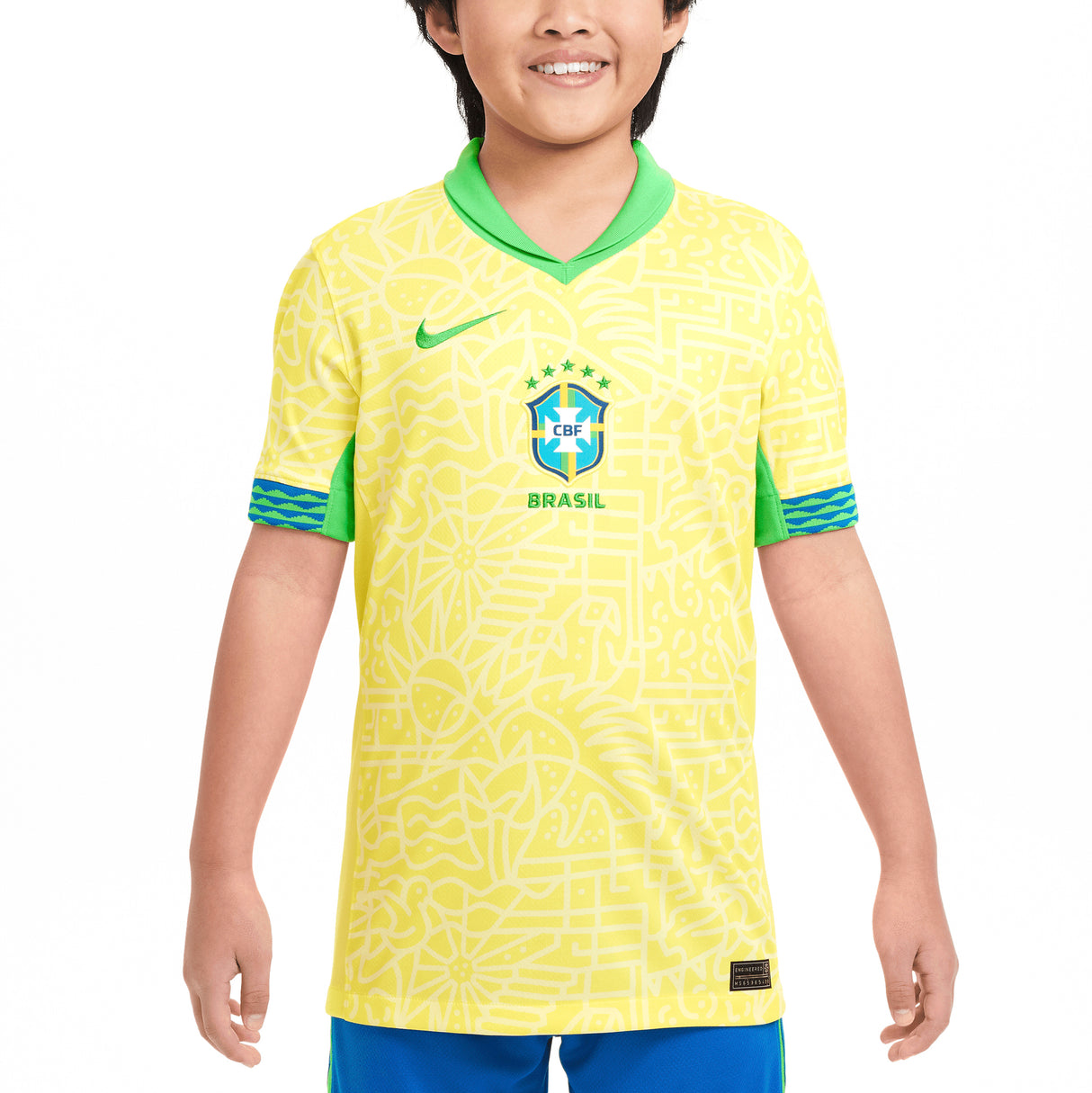 Brazil Nike Home Stadium Shirt 2024 - Kids