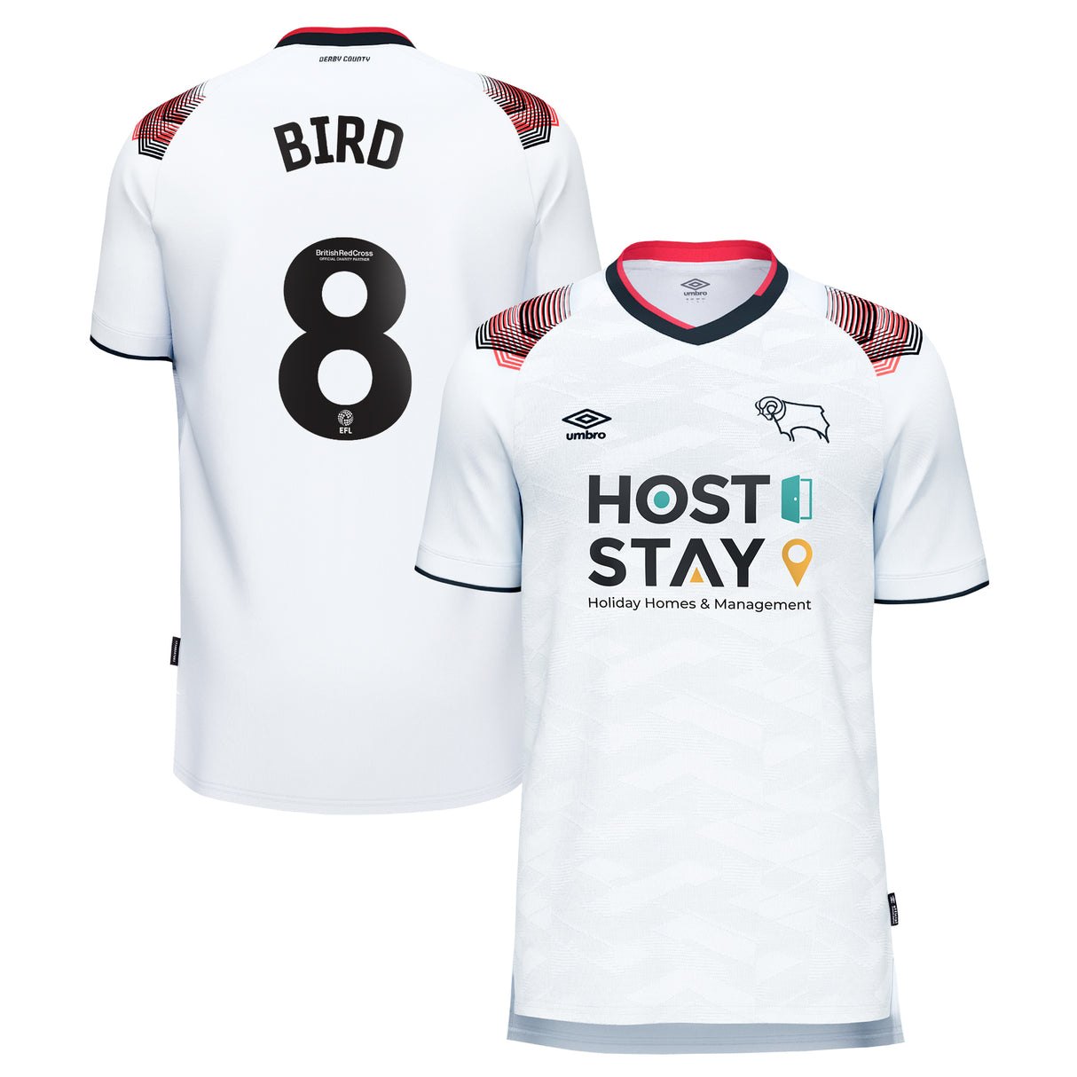 Derby County Umbro Home Shirt 2023-24 - Kids - Max Bird 8