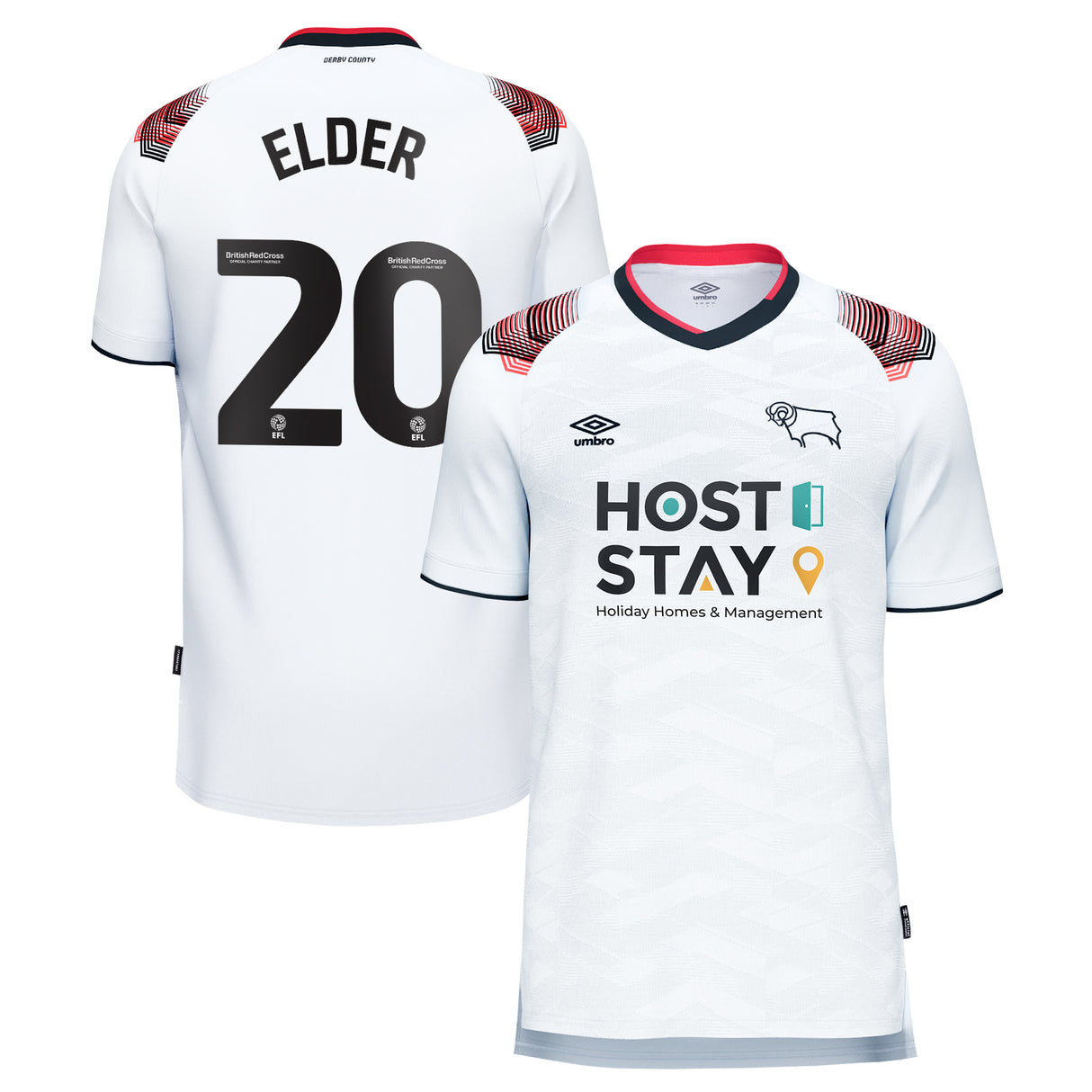 Derby County Umbro Home Shirt 2023-24 - Kids - Callum Elder 20