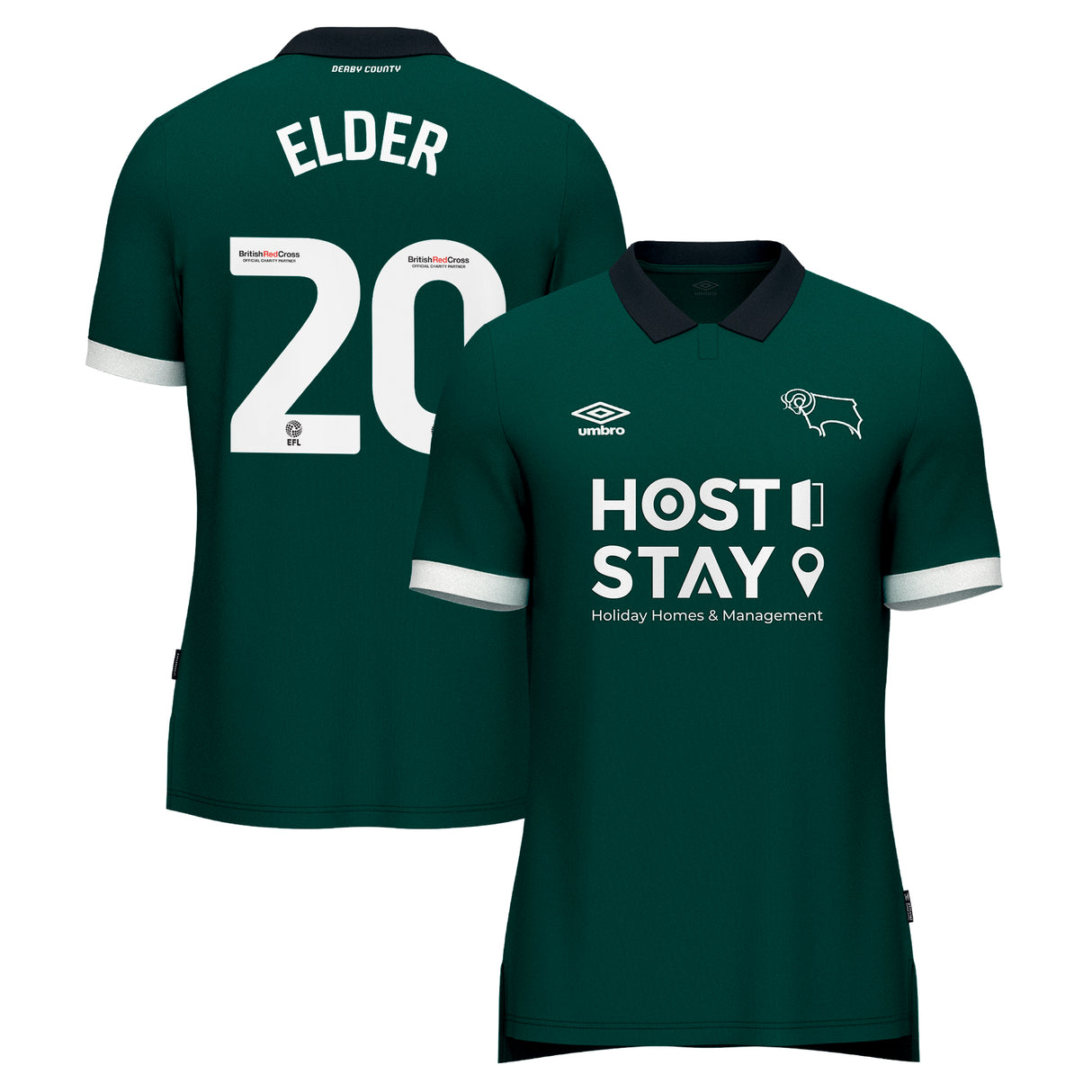 Derby County Umbro Third Shirt 2023-24 - Callum Elder 20