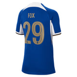 Chelsea Cup Nike Home Stadium Sponsored Shirt 2023-24 - Kids with Fox 29 printing