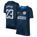 Chelsea WSL Nike Away Stadium Sponsored Shirt 2023-24 - Kids with Hamano 23 printing