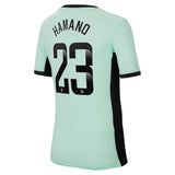 Chelsea WSL Nike Third Stadium Sponsored Shirt 2023-24 - Kids with Hamano 23 printing