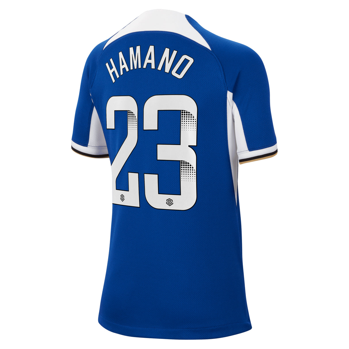 Chelsea WSL Nike Home Stadium Sponsored Shirt 2023-24 - Kids with Hamano 23 printing