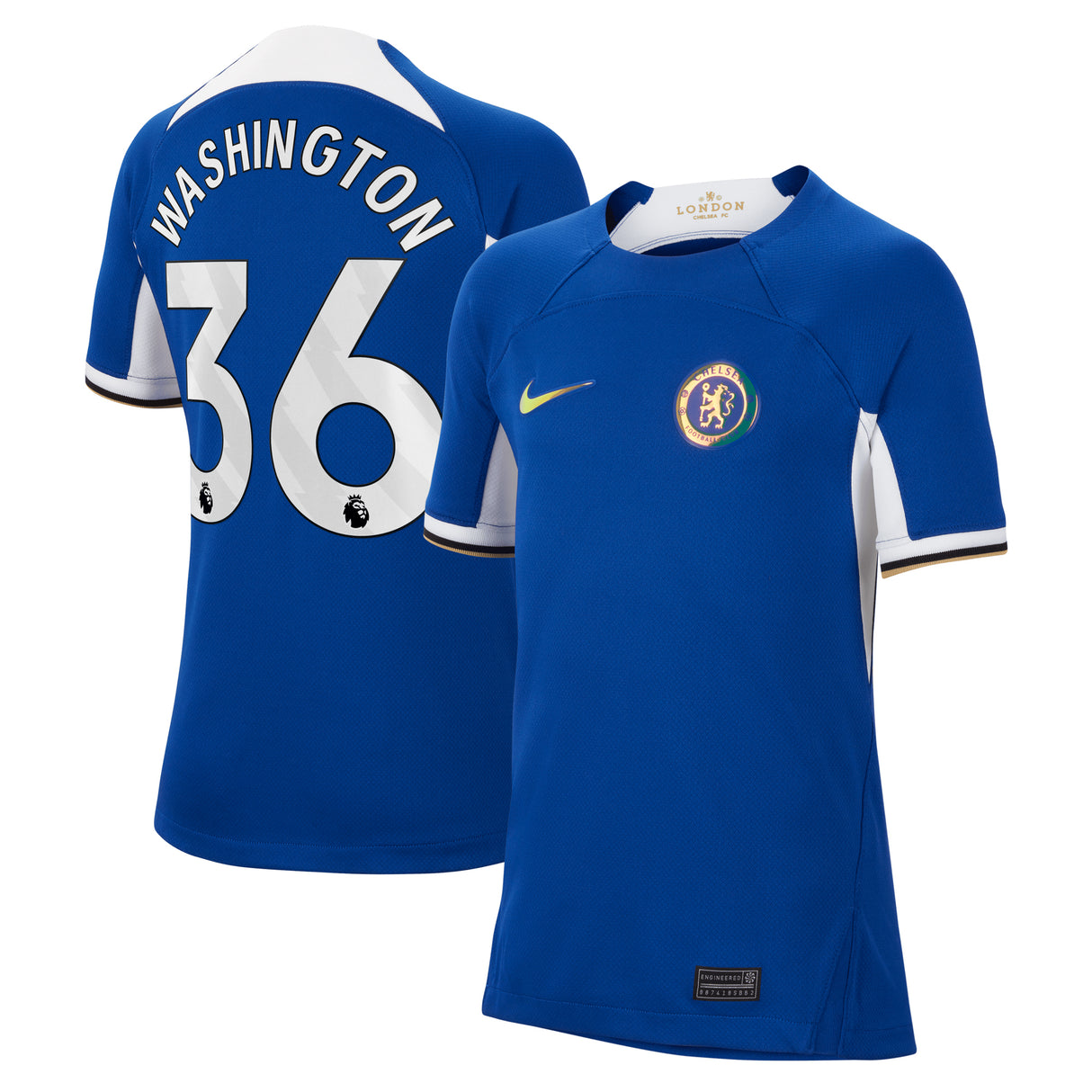 Chelsea Nike Home Stadium Shirt 2023-24 - Kids - Deivid Washington 36