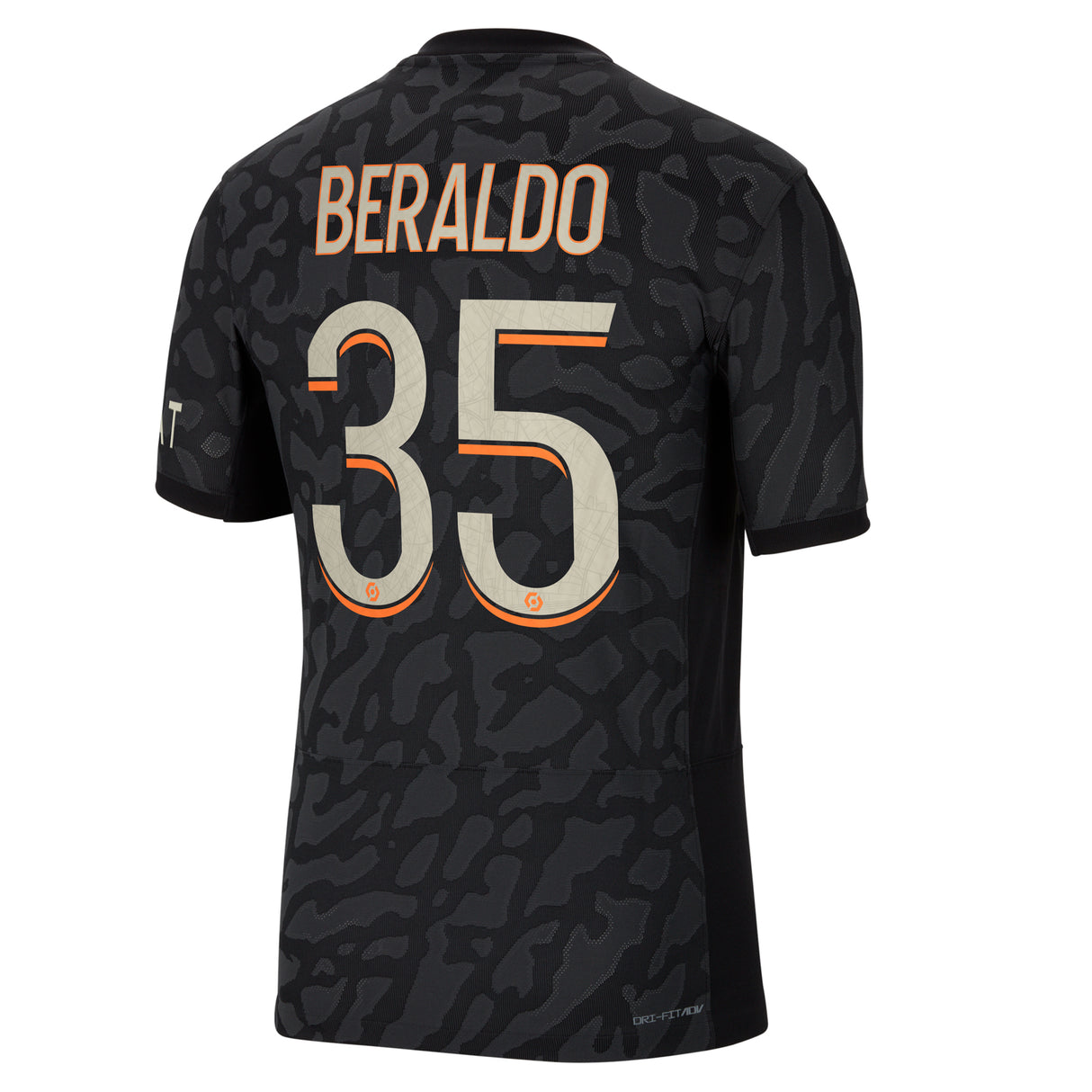 PSG x Jordan Third Dri-FIT ADV Match Shirt 2023-24 with Beraldo 35 printing